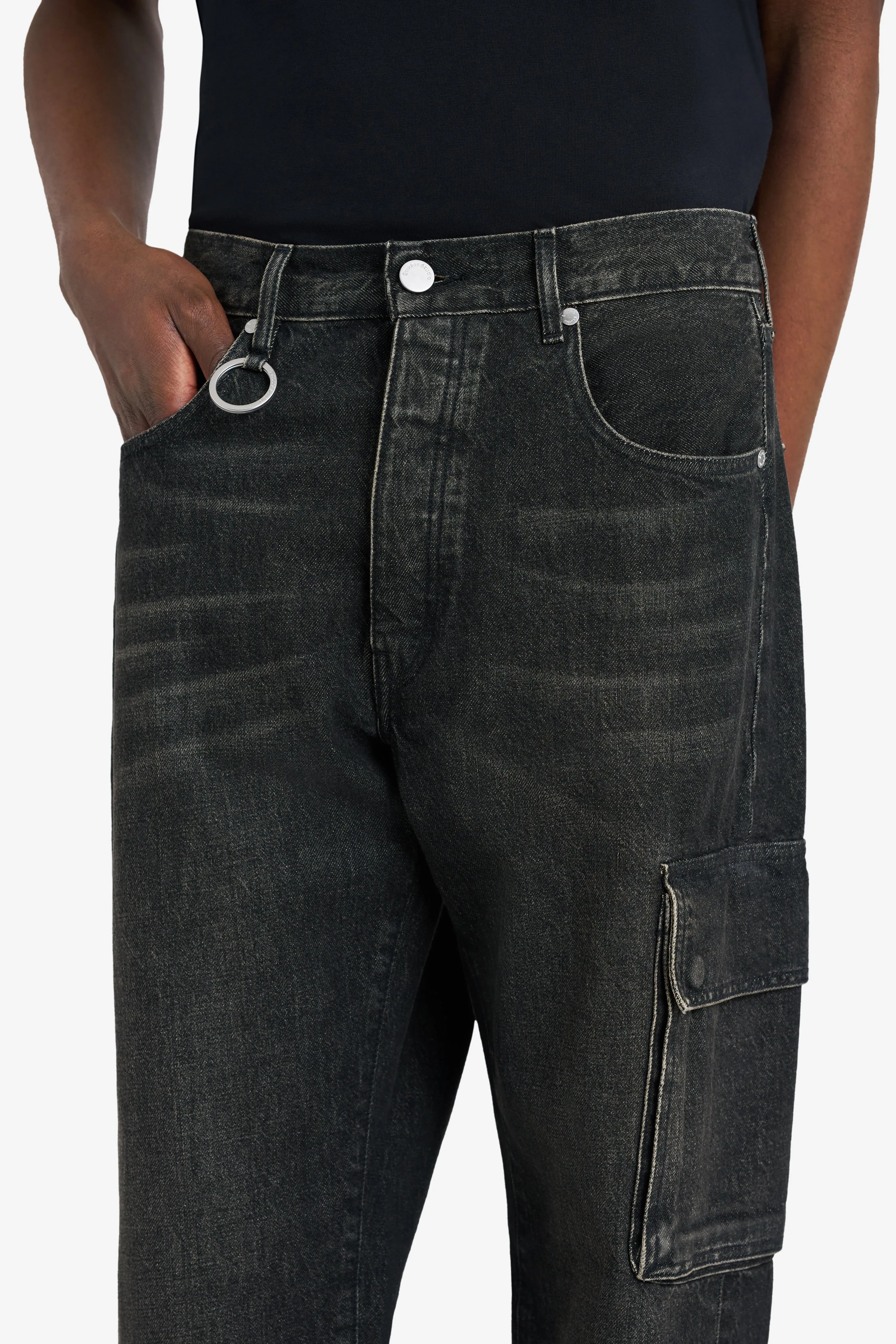 JEANS SIDE POCKET BLACK