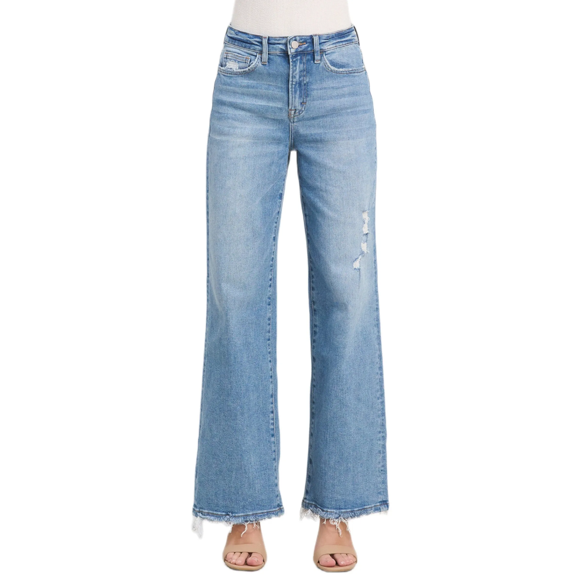Jelly Jeans High Rise Wide Leg Classic Blue Wash Size 25, 26, 27, 28, 29, 31