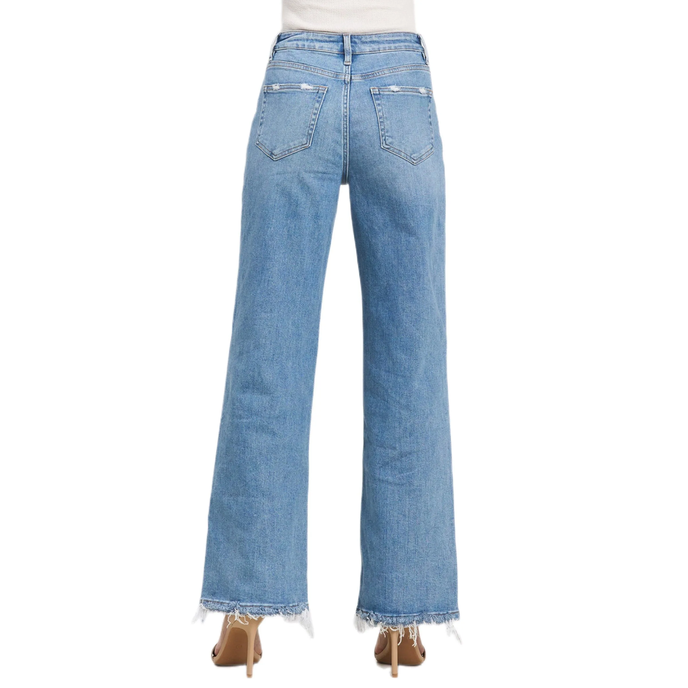 Jelly Jeans High Rise Wide Leg Classic Blue Wash Size 25, 26, 27, 28, 29, 31