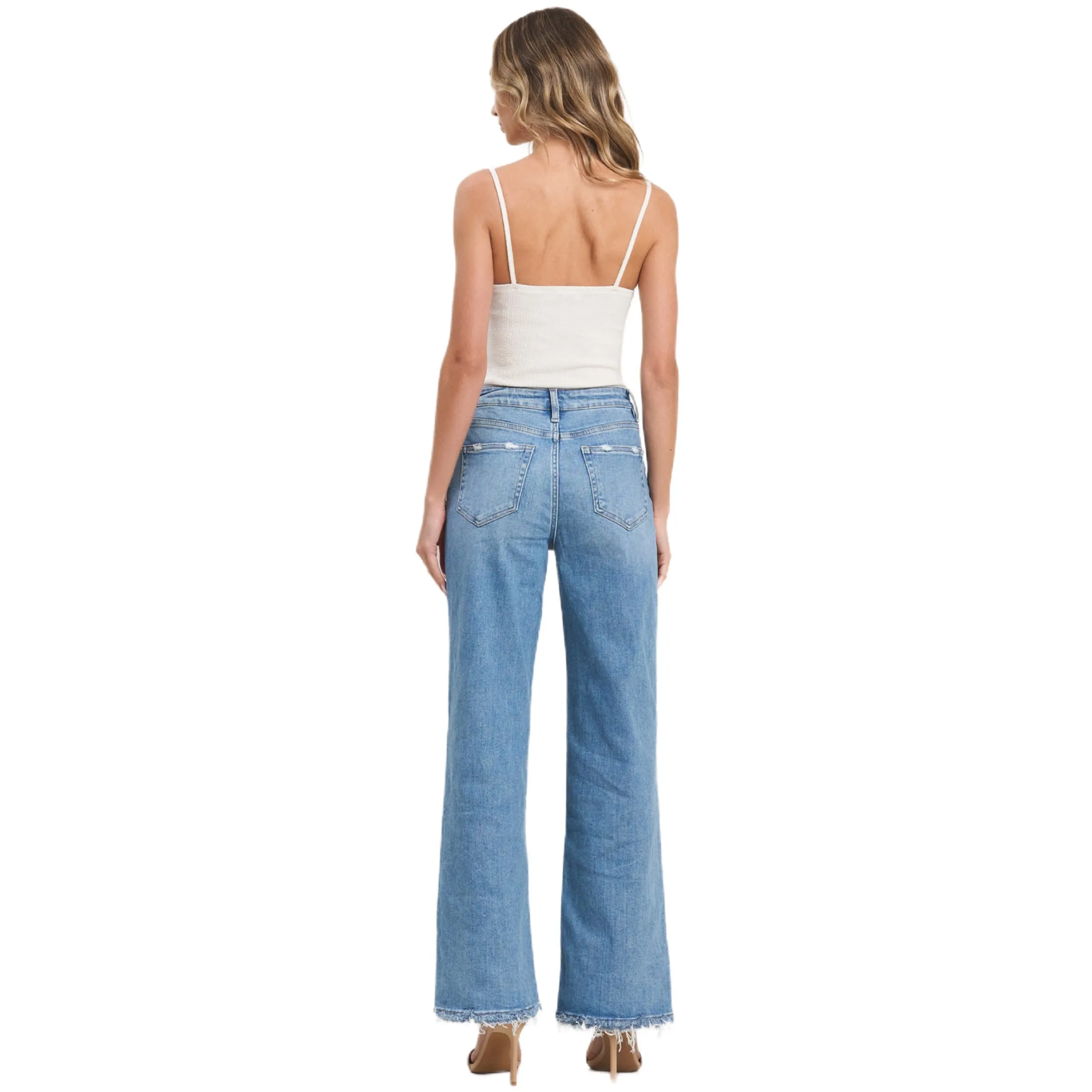 Jelly Jeans High Rise Wide Leg Classic Blue Wash Size 25, 26, 27, 28, 29, 31