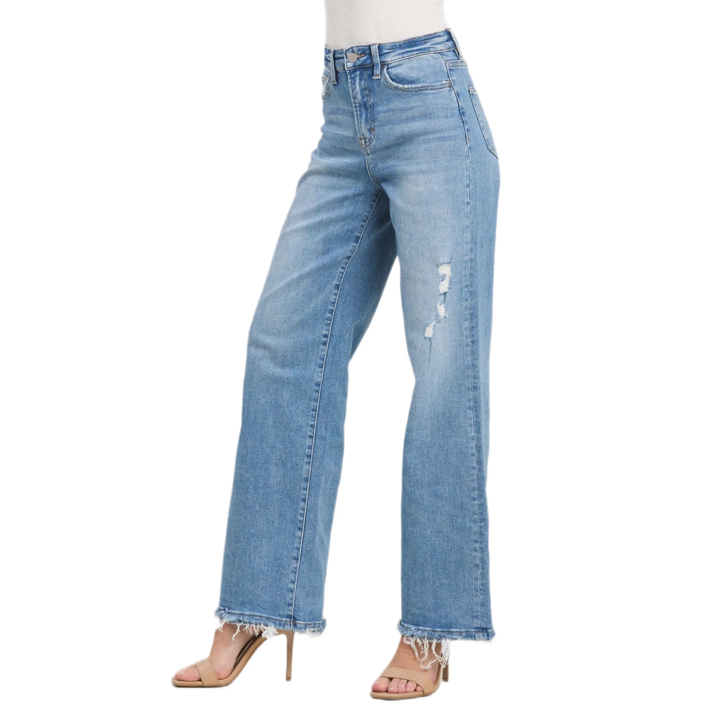 Jelly Jeans High Rise Wide Leg Classic Blue Wash Size 25, 26, 27, 28, 29, 31