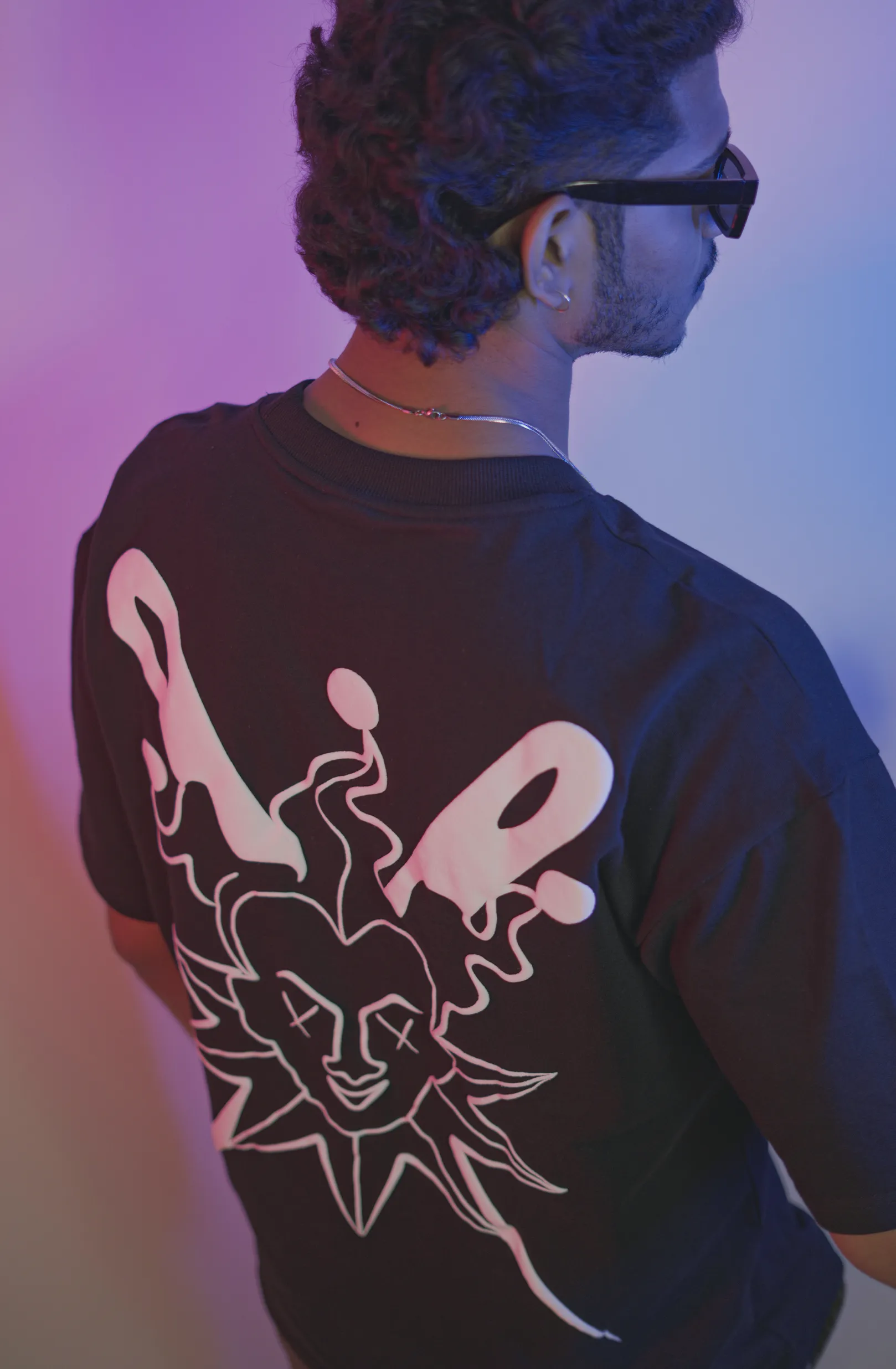 JOKER Black Drop Shoulder T-shirt