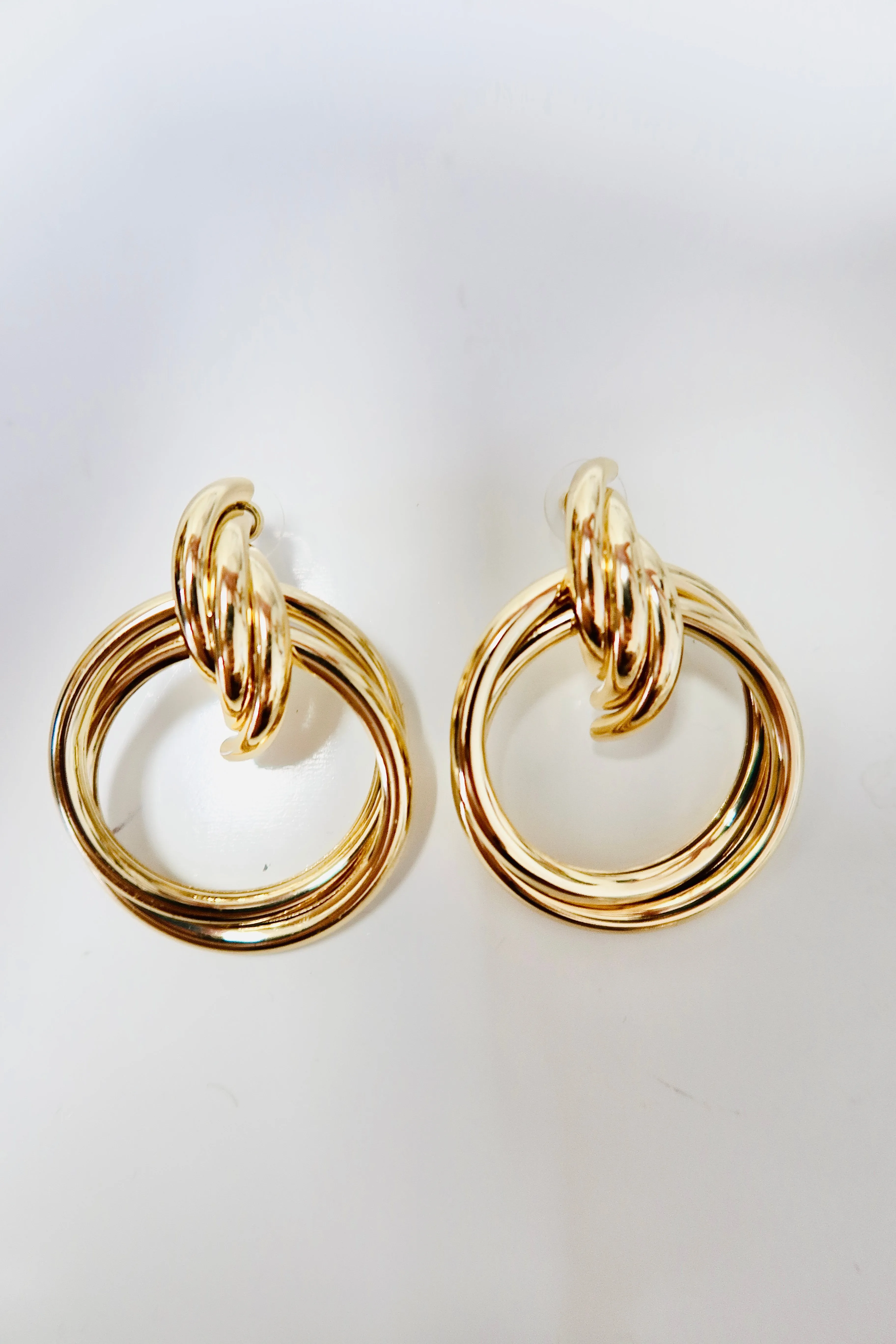 Knock Them Down Earrings, GOLD