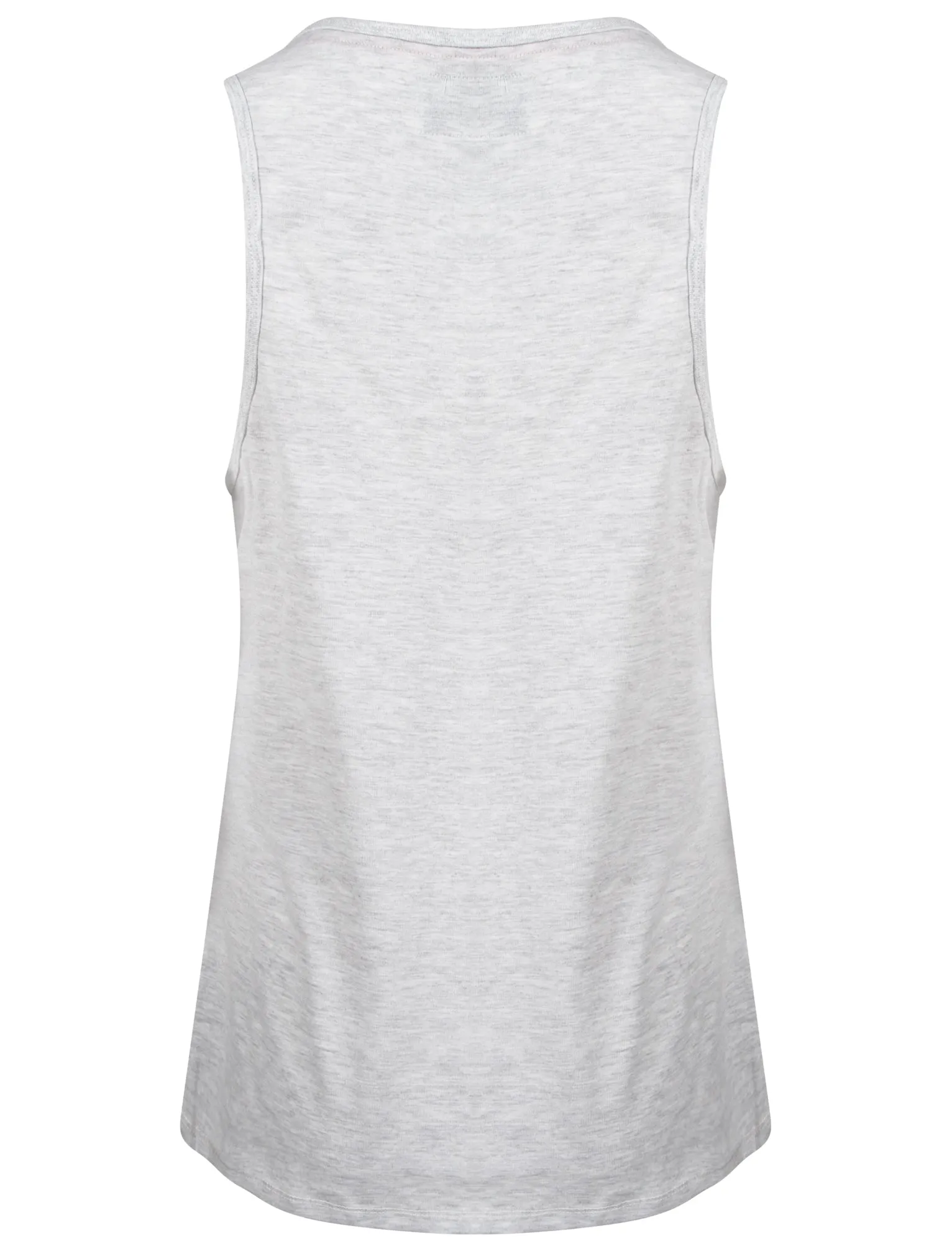 Kore Vest Top In Ice Grey Marl - Tokyo Laundry