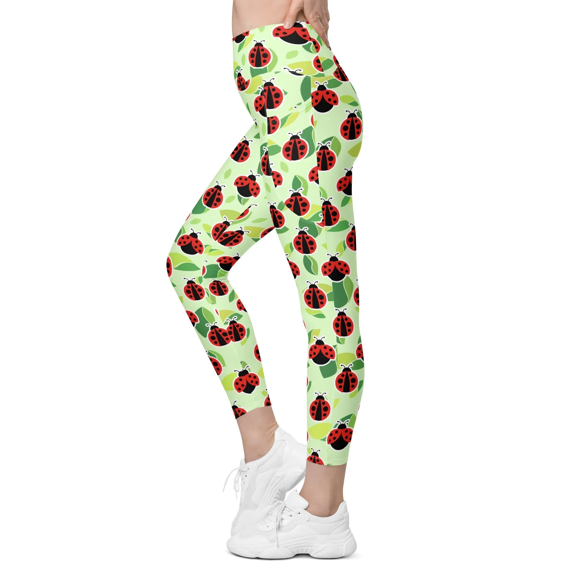 Ladybugs Leggings With Pockets