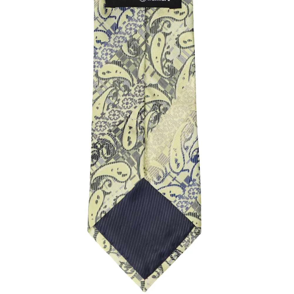 Light Citron Vernon Paisley Necktie