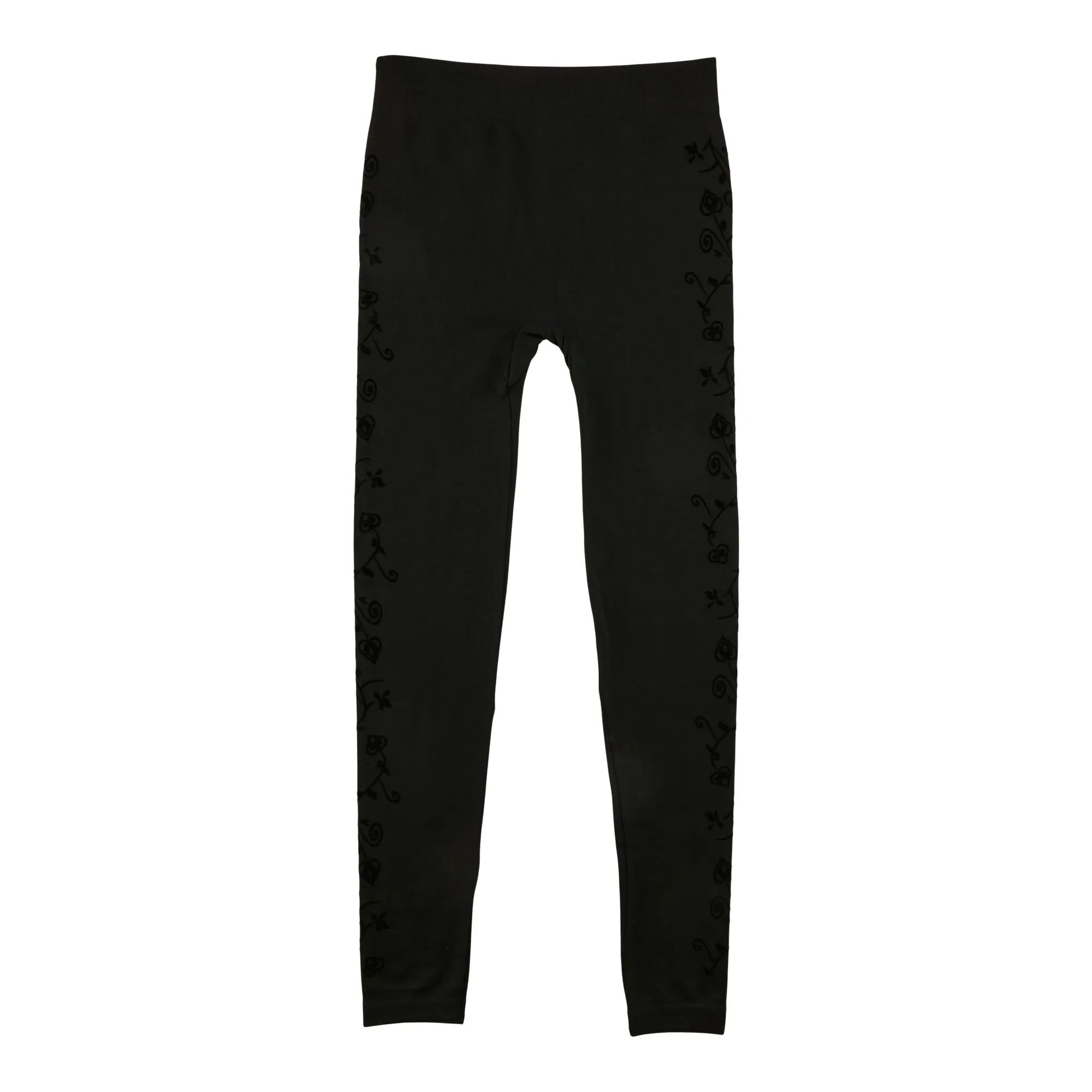 lily morgan Women's Flocked High-Rise Leggings