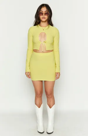 Lizzy Lemon Waffle Top