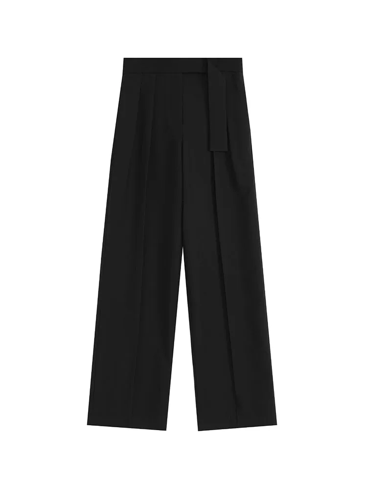 Loose Formal Plain Slacks Pants