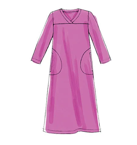 M6474 Misses'/Women's Top, Tunic, Gowns and Pants