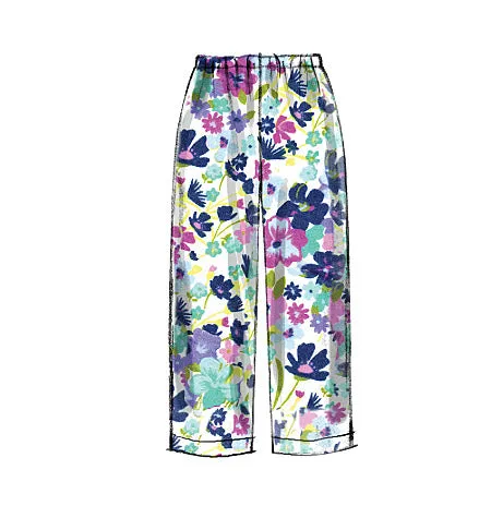 M6474 Misses'/Women's Top, Tunic, Gowns and Pants