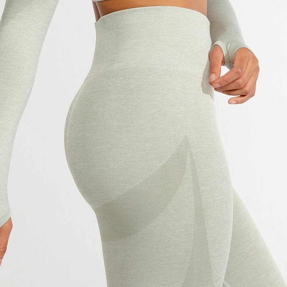 Marl Seamless Leggings - Ice