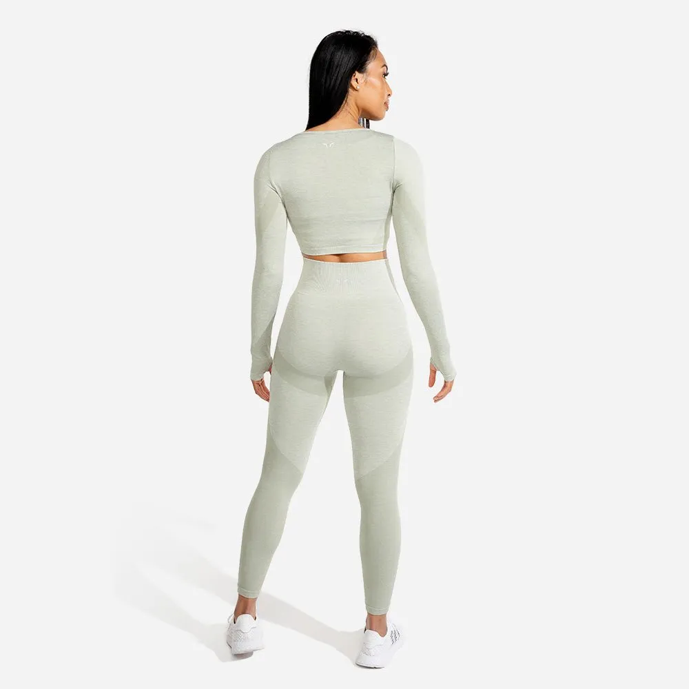 Marl Seamless Leggings - Ice