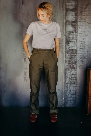 MECHANIC UTILITY TROUSERS - OG-107 COTTON SATEEN