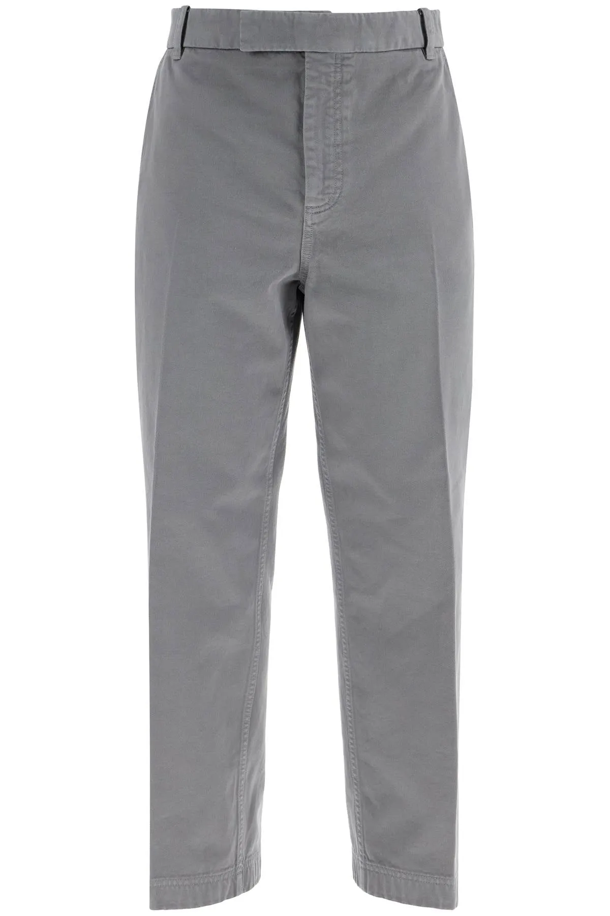 MEDIUM GREY COTTON CHINO UTILITY PANTS
