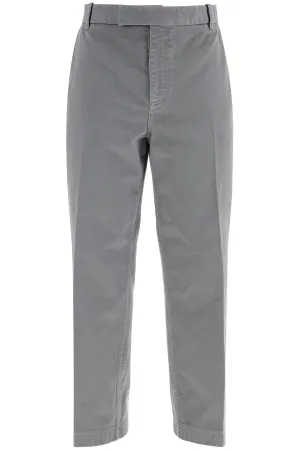 MEDIUM GREY COTTON CHINO UTILITY PANTS