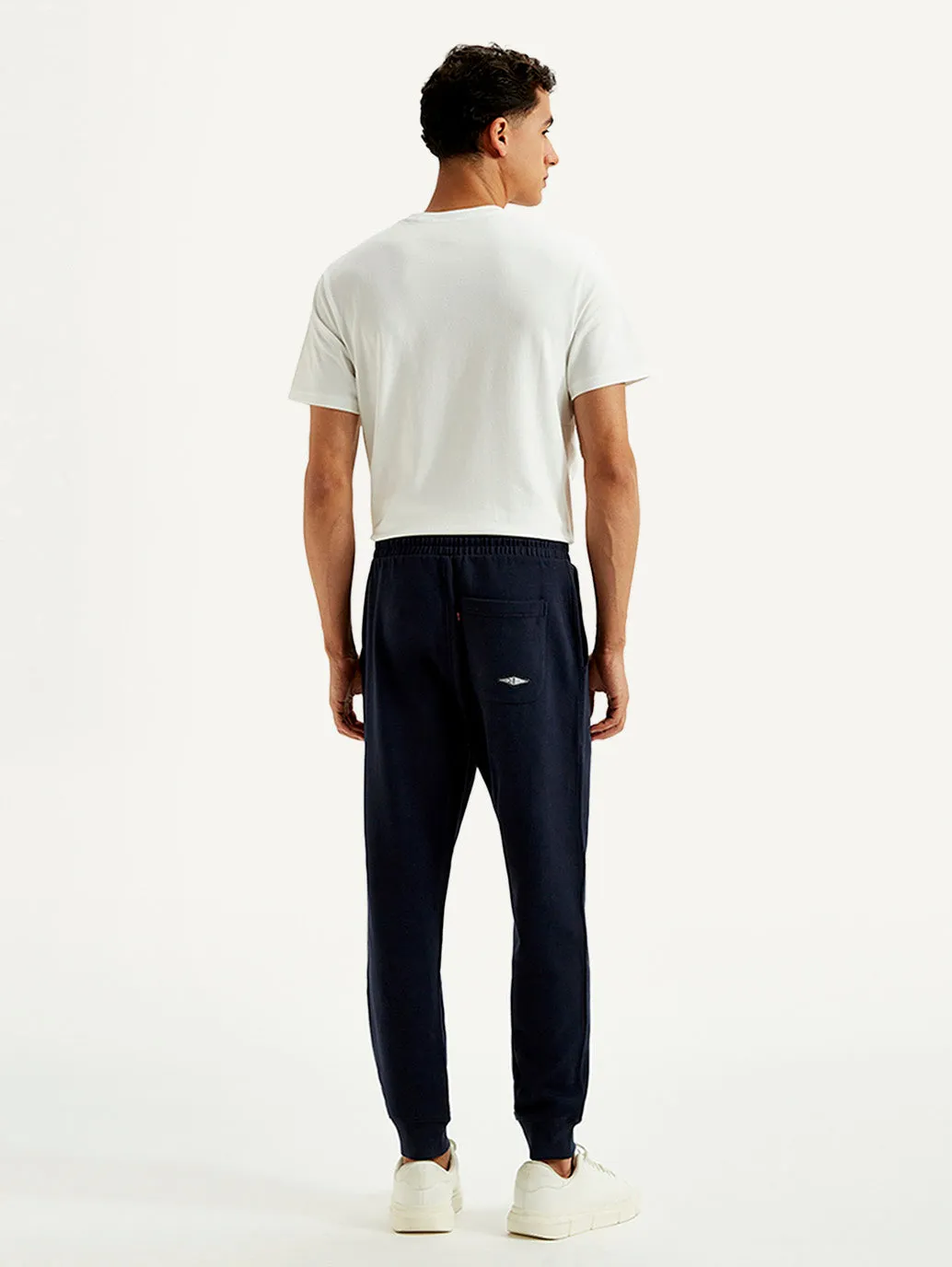 Men's Navy Solid Utility Joggers