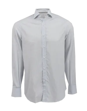 Men's Windowpane Spread Collar Shirt