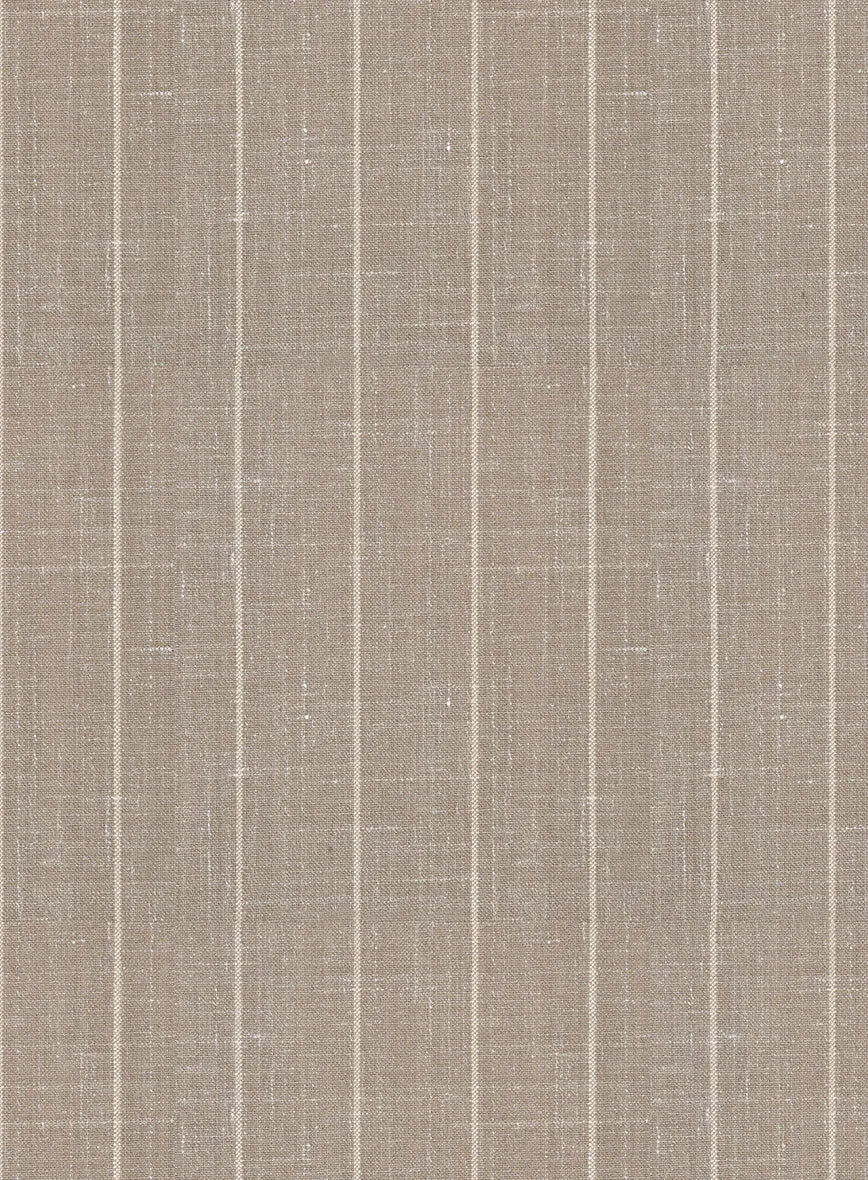 Napolean Genova Stripe Dark Beige Wool Pants