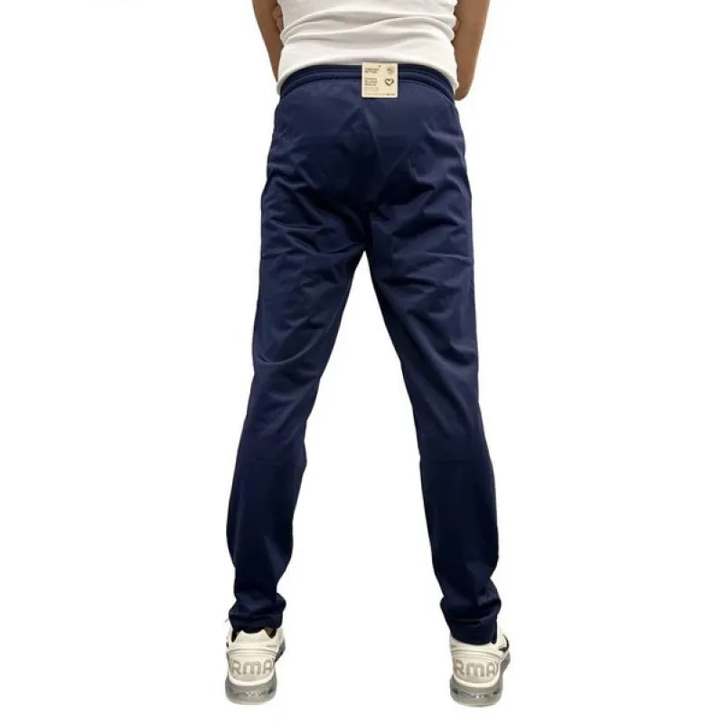 Navy Blue Puma Men's Sweatpants with Elastic Waist and Drawstring