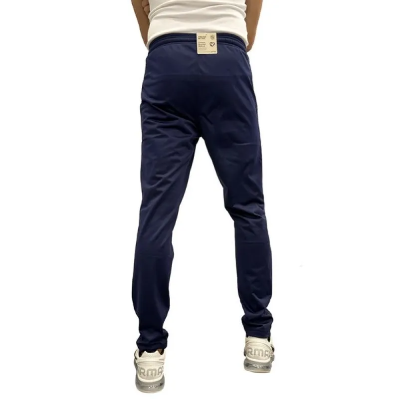 Navy Blue Puma Men's Sweatpants with Elastic Waist and Drawstring