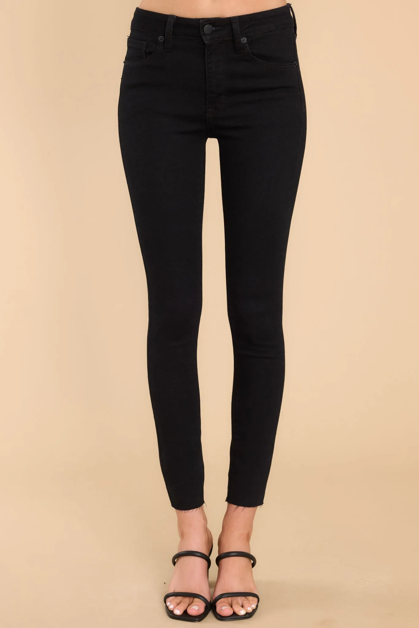 Nothing Else Black Cropped Skinny Jean