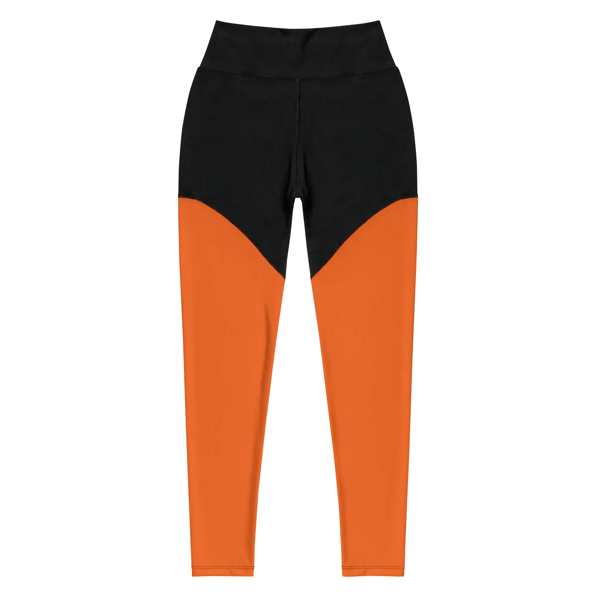 Orange Sports Leggings (Glamourange Women Sports Leggings With Design Colour)