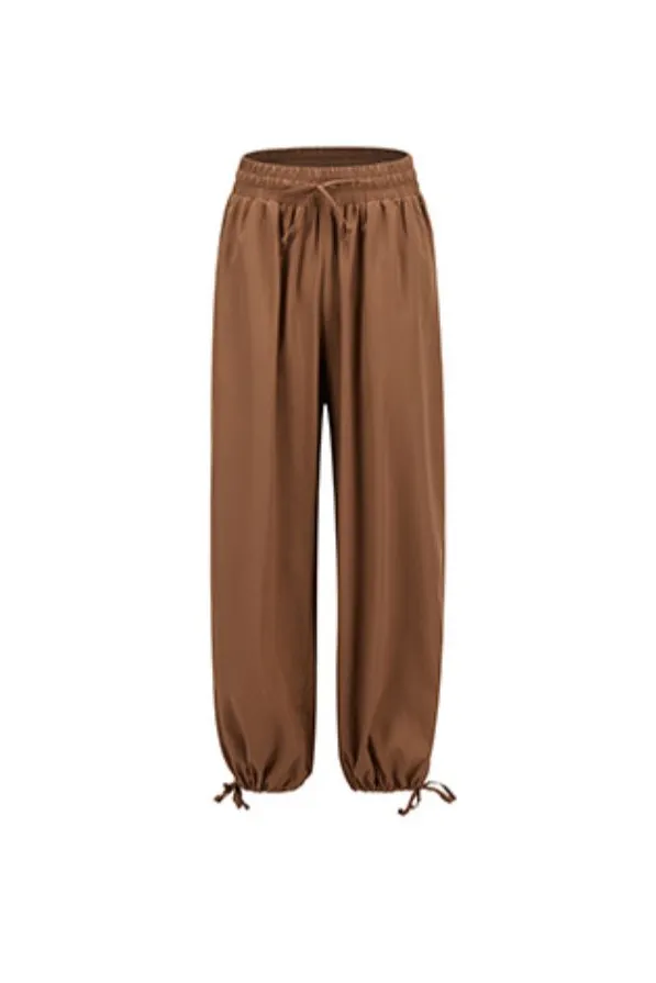 Oversized Drawstring Wide Leg Sweatpants