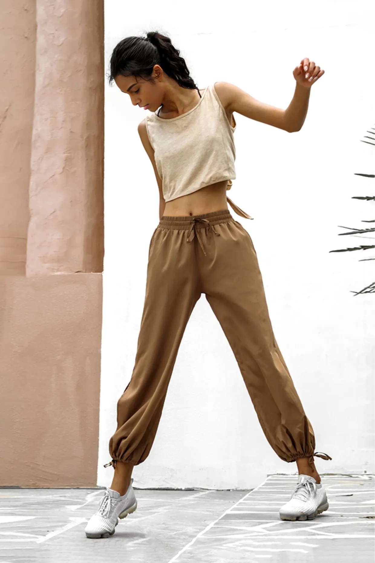Oversized Drawstring Wide Leg Sweatpants