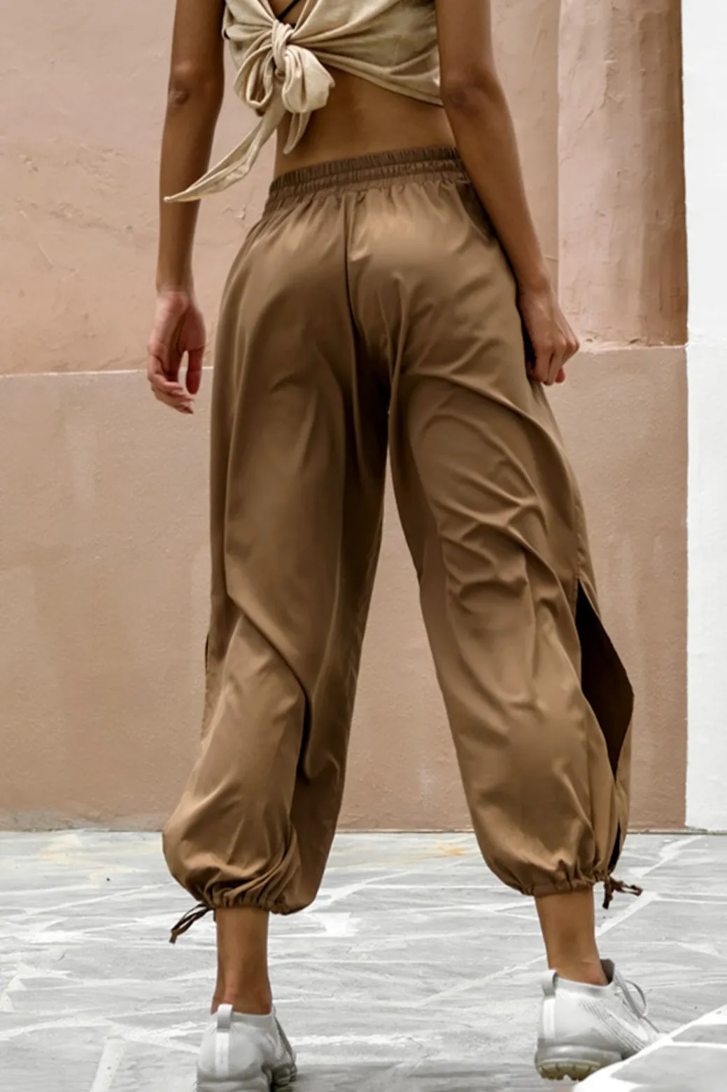 Oversized Drawstring Wide Leg Sweatpants