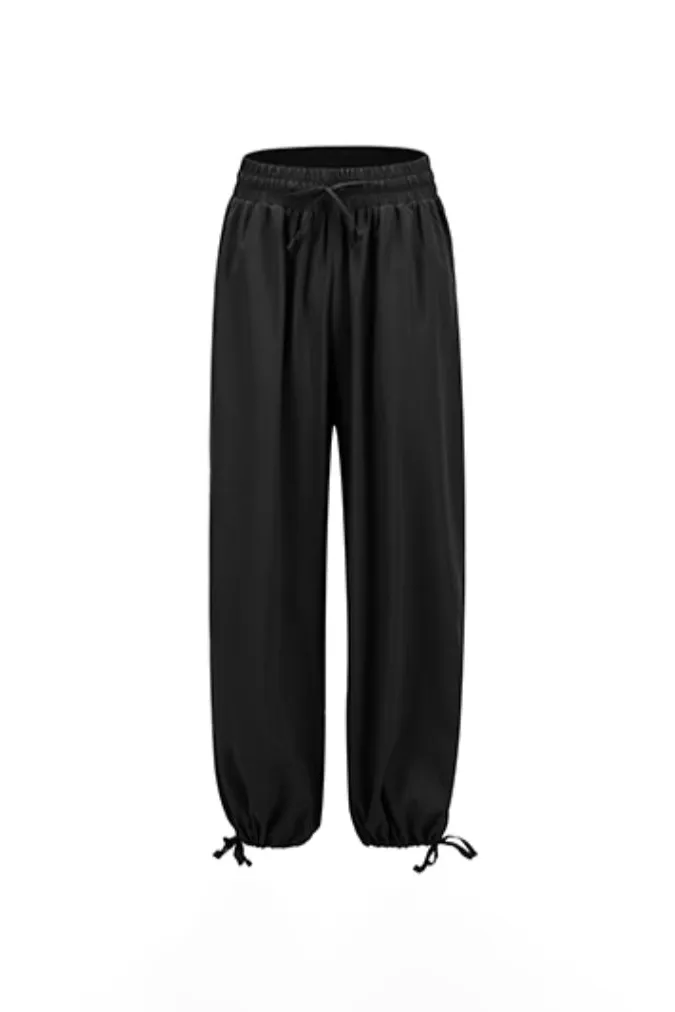 Oversized Drawstring Wide Leg Sweatpants