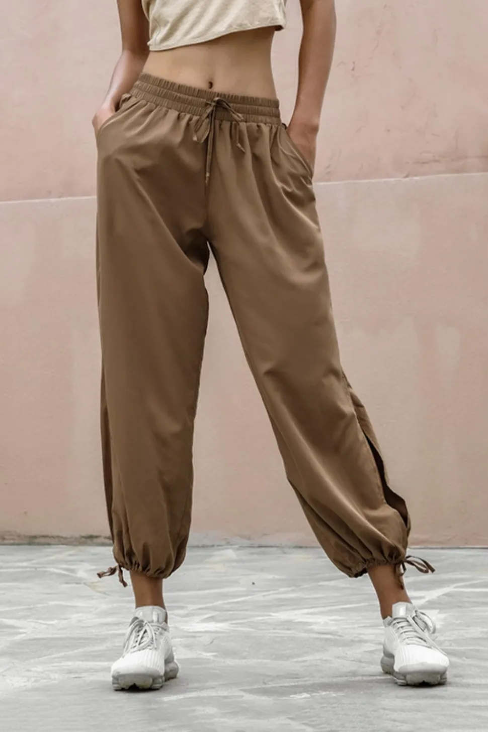 Oversized Drawstring Wide Leg Sweatpants