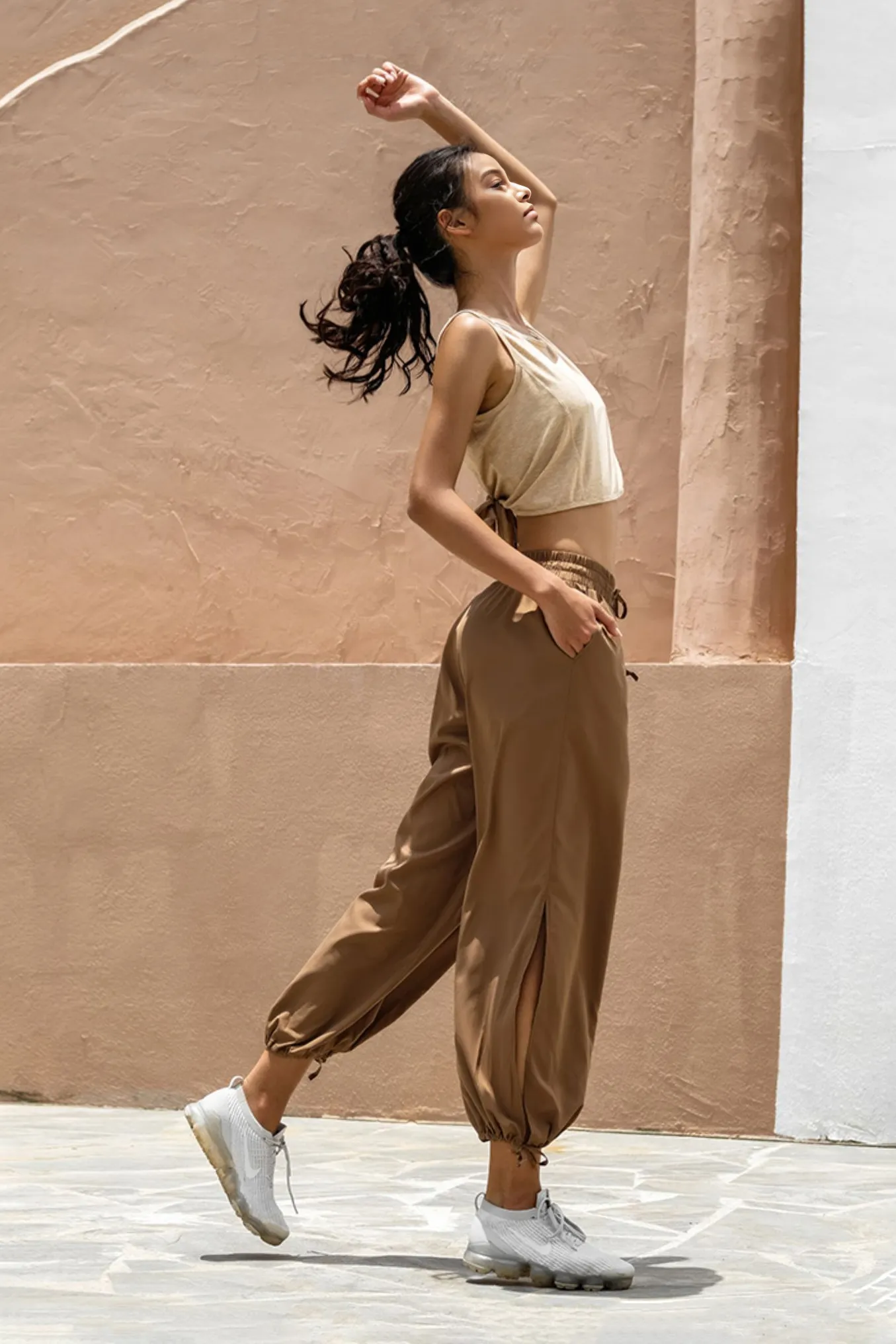 Oversized Drawstring Wide Leg Sweatpants