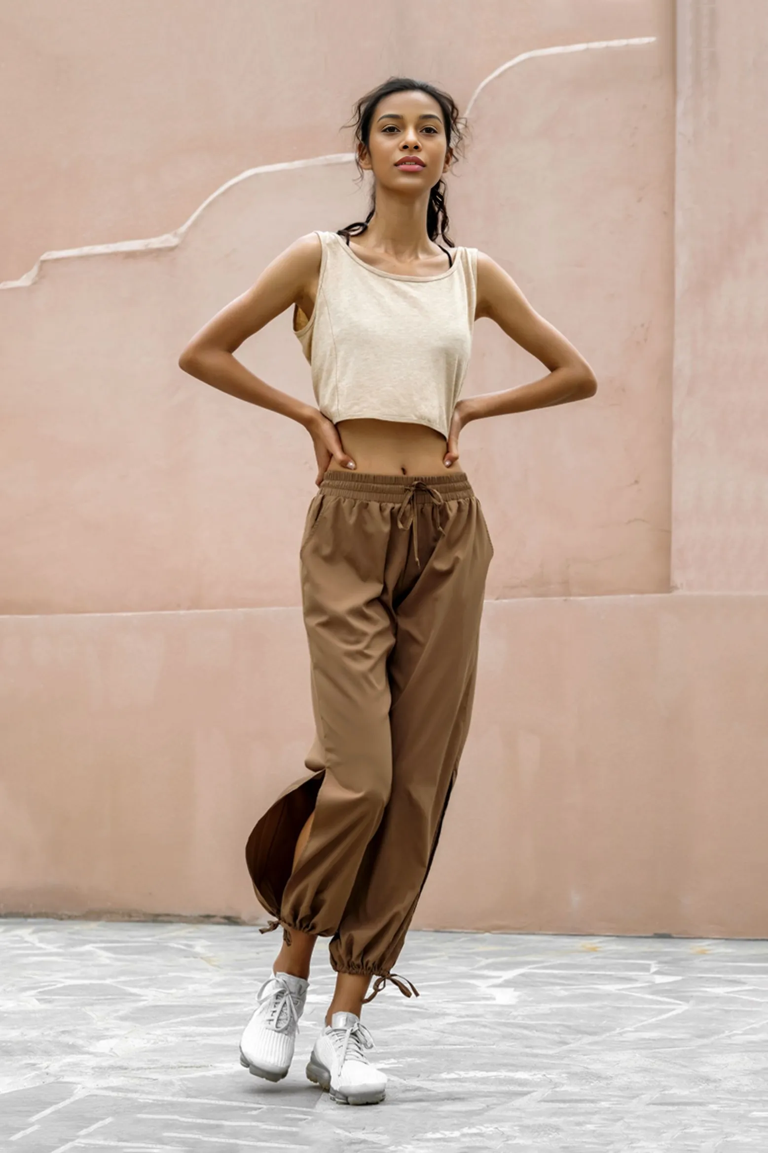 Oversized Drawstring Wide Leg Sweatpants