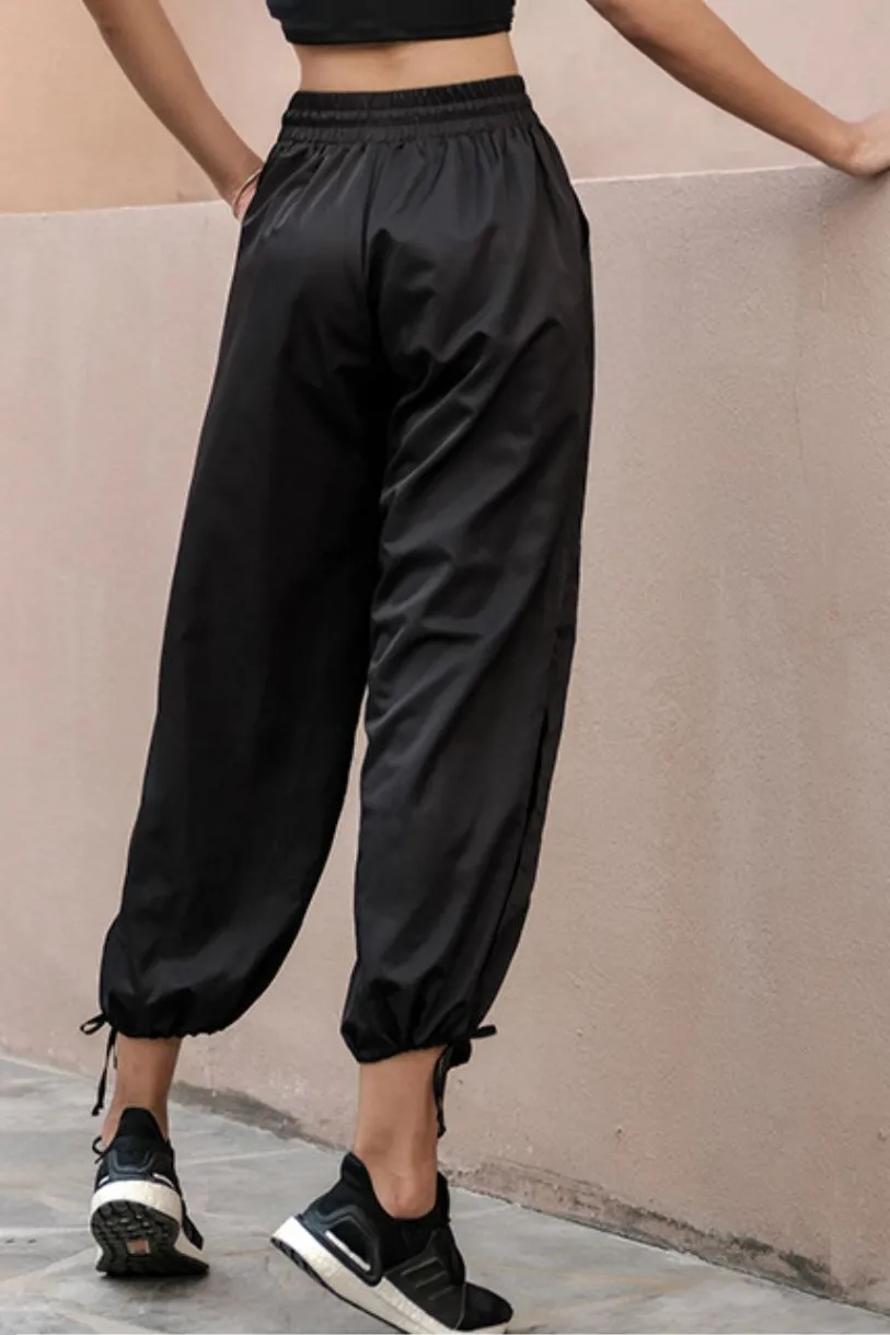 Oversized Drawstring Wide Leg Sweatpants