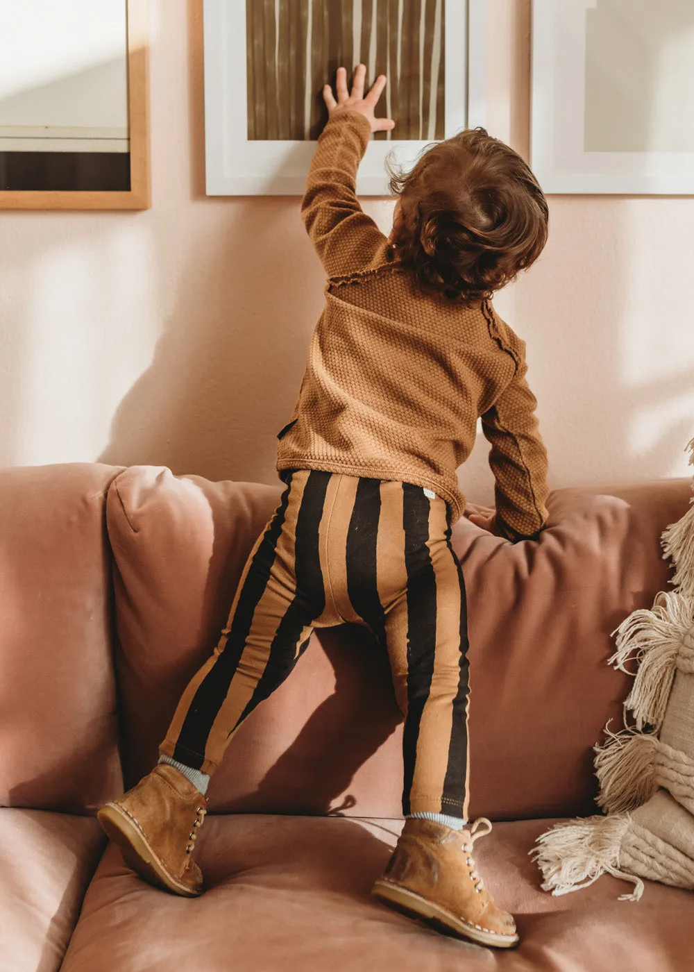 PAINTED STRIPE LEGGINGS