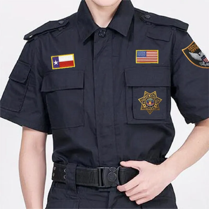 Private Security Officer Star Embroidered Patch (3" x 3")