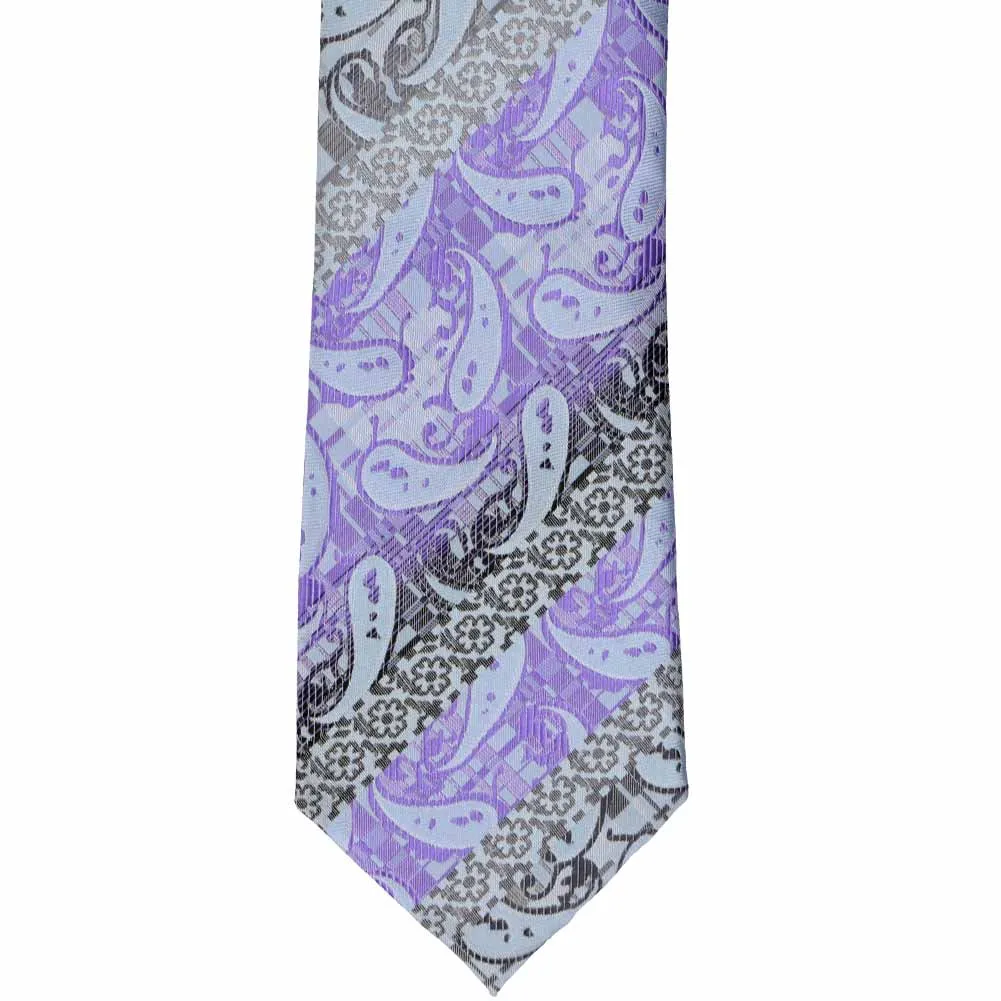 Purple Vernon Paisley Necktie