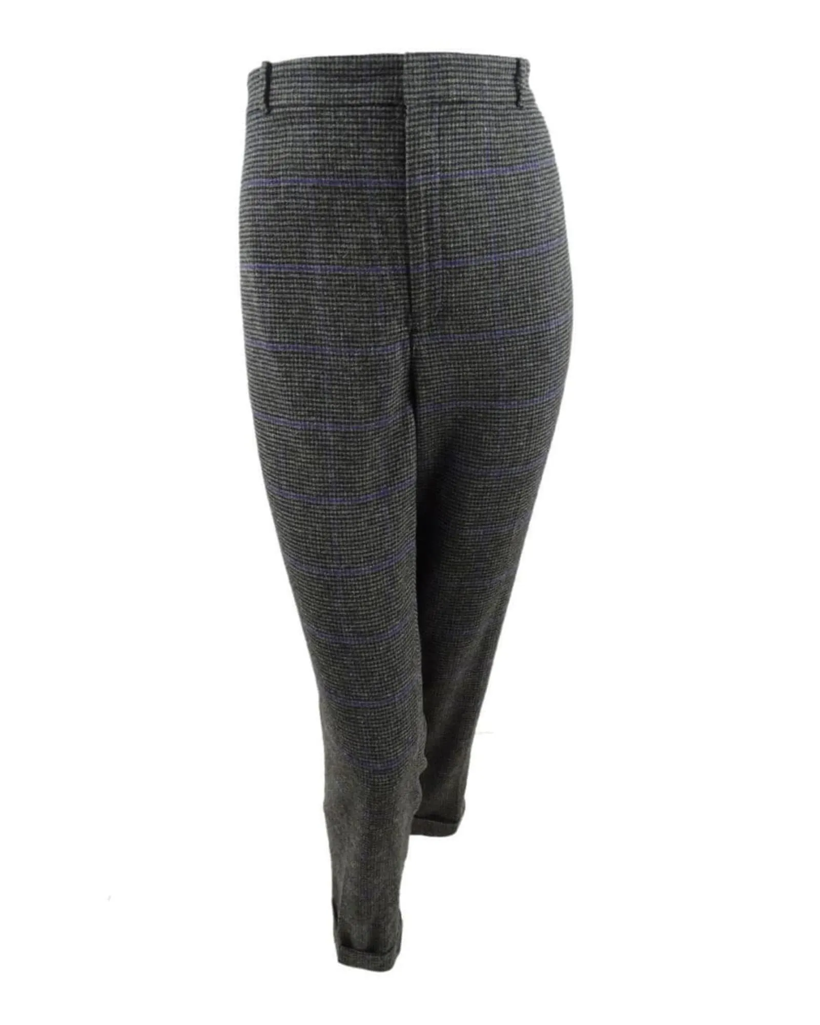 Ralph Lauren Women's  Straight Wool Blend Pants Purple  16 W | Purple