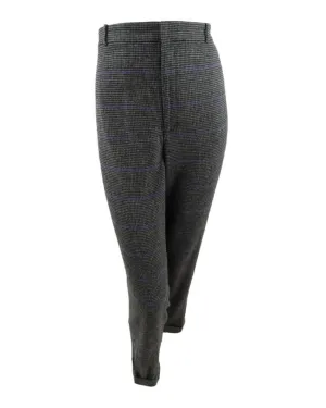 Ralph Lauren Women's  Straight Wool Blend Pants Purple  16 W | Purple