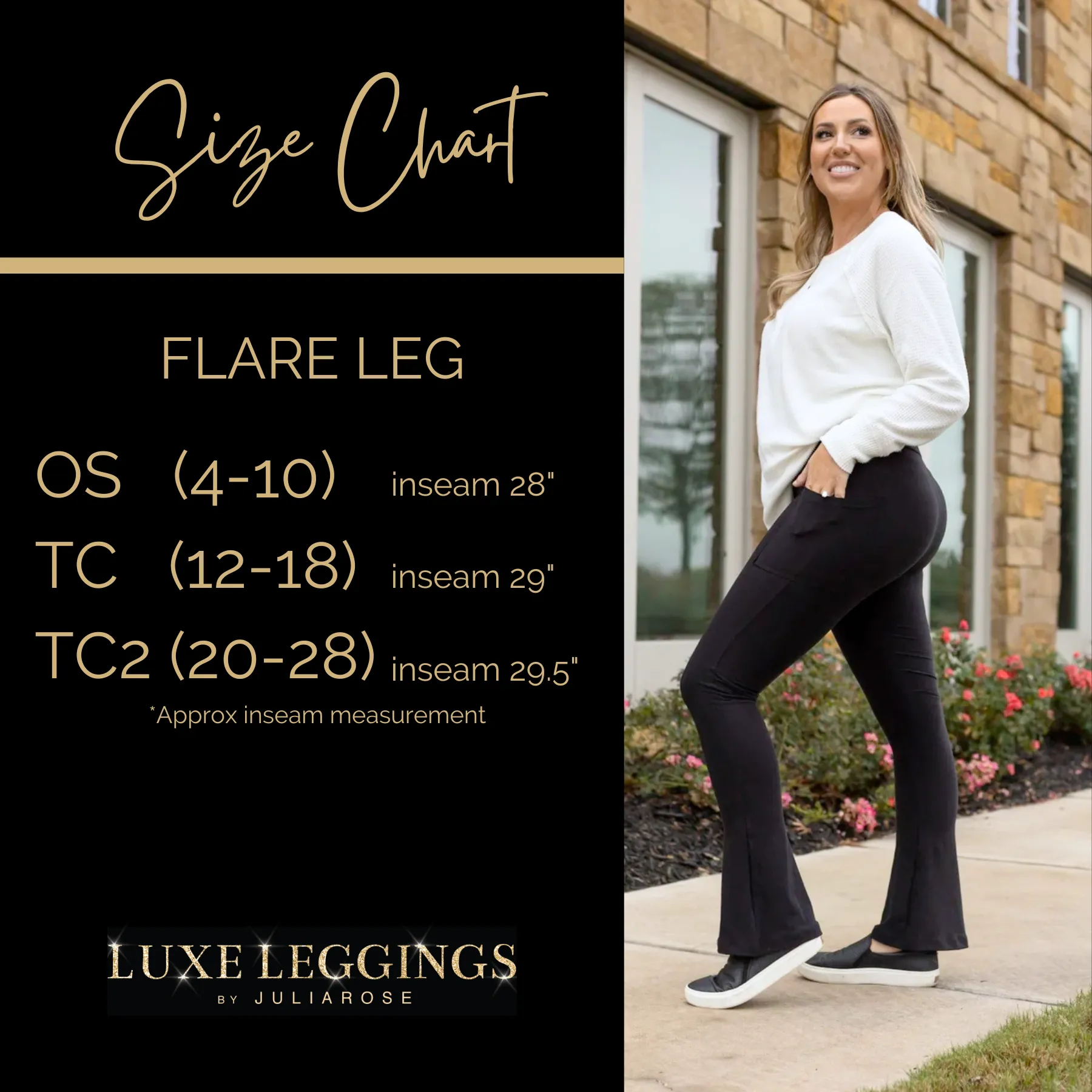 Ready to Ship | The Brandy - Brown Flare Leggings WITH POCKETS - Luxe Leggings by Julia Rose