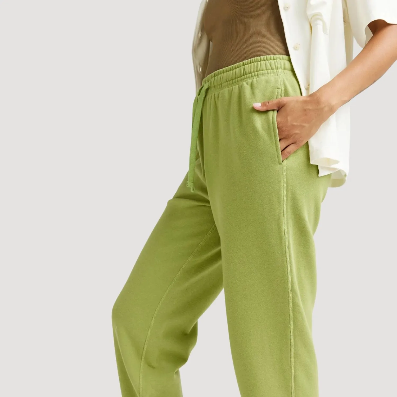 Recycled Fleece Sweatpant (Green Lawn)