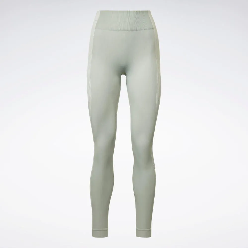 Reebok Apparel Women Yoga High-Waisted Seamless Leggings HARGRN