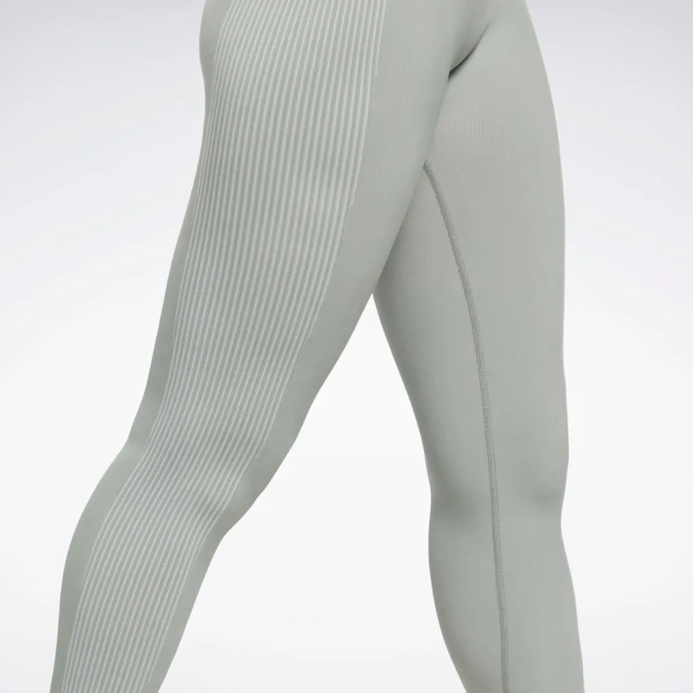 Reebok Apparel Women Yoga High-Waisted Seamless Leggings HARGRN