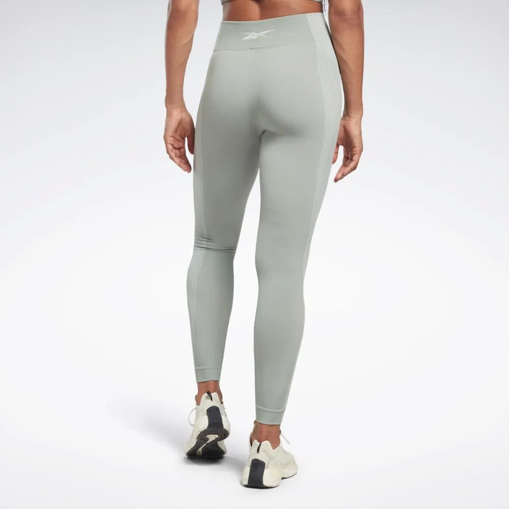 Reebok Apparel Women Yoga High-Waisted Seamless Leggings HARGRN