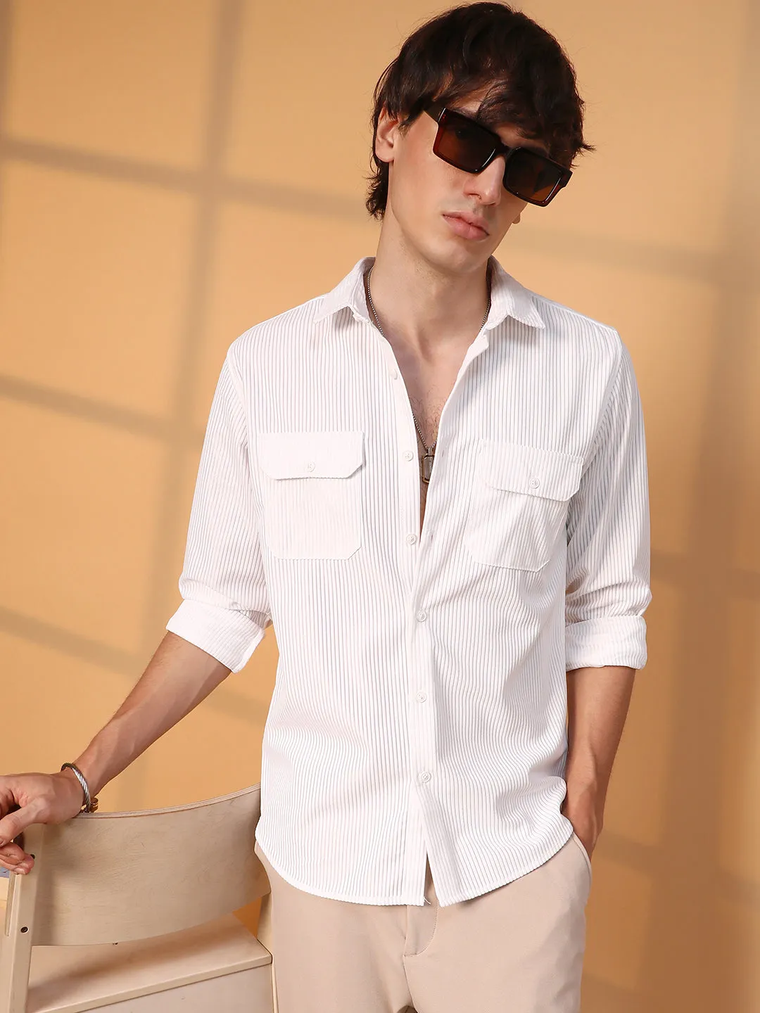 Ribbed Utility Shirt