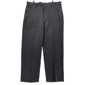 Savane Mens' Dress Pants Stretch Performance Permanent Crease Crosshatch Caviar 34x32