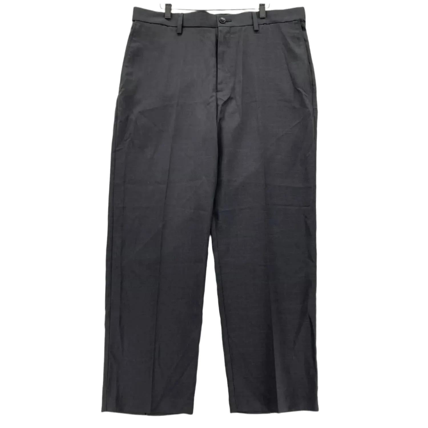 Savane Mens' Dress Pants Stretch Performance Permanent Crease Crosshatch Caviar 34x32