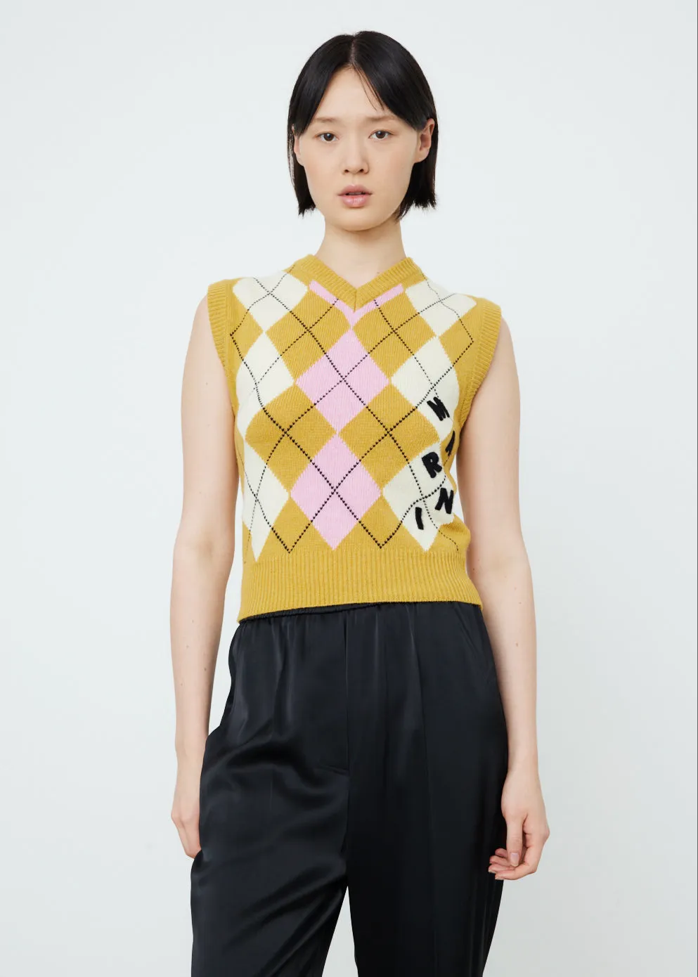 Sleeveless V Neck Sweater