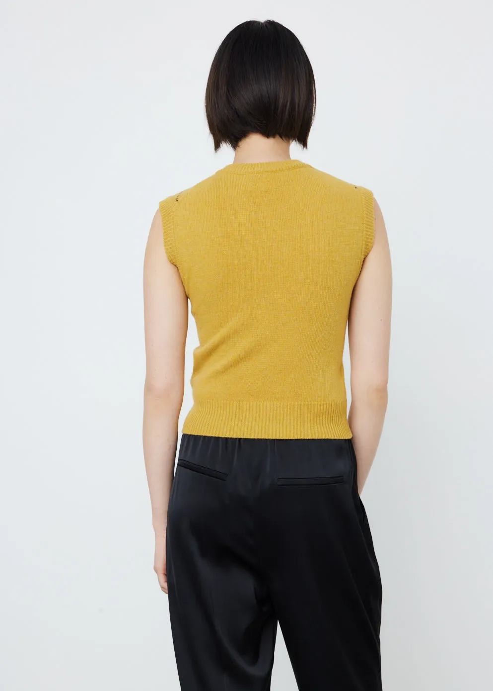 Sleeveless V Neck Sweater